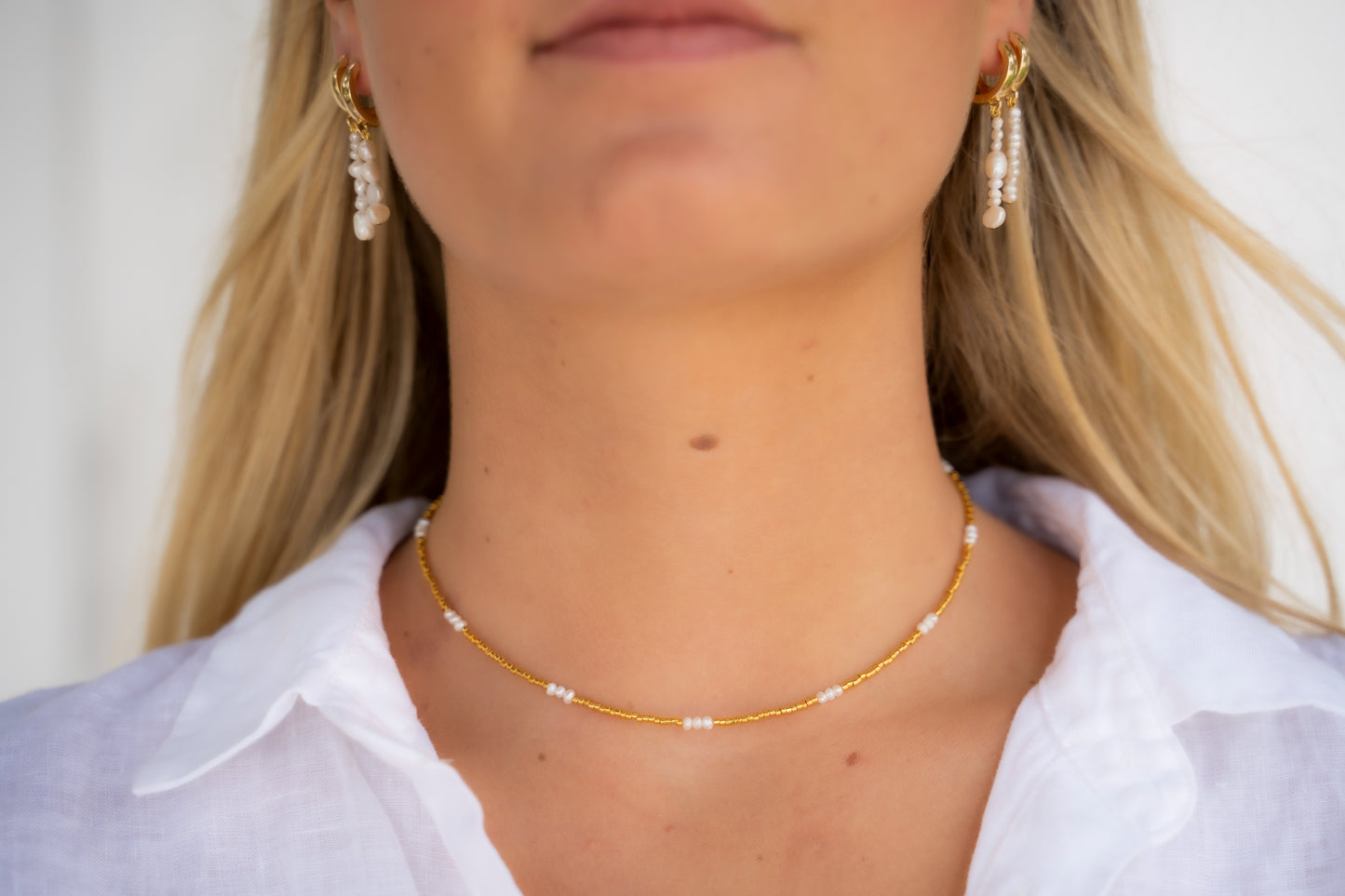 Golden Mini Three Pearl